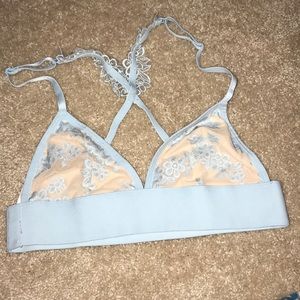 NWOT Baby Blue Pink bralette